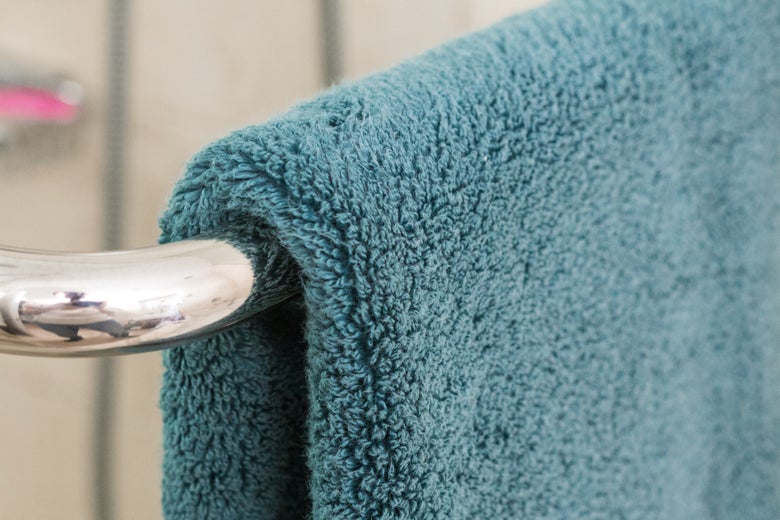 Frontgate towel on bar